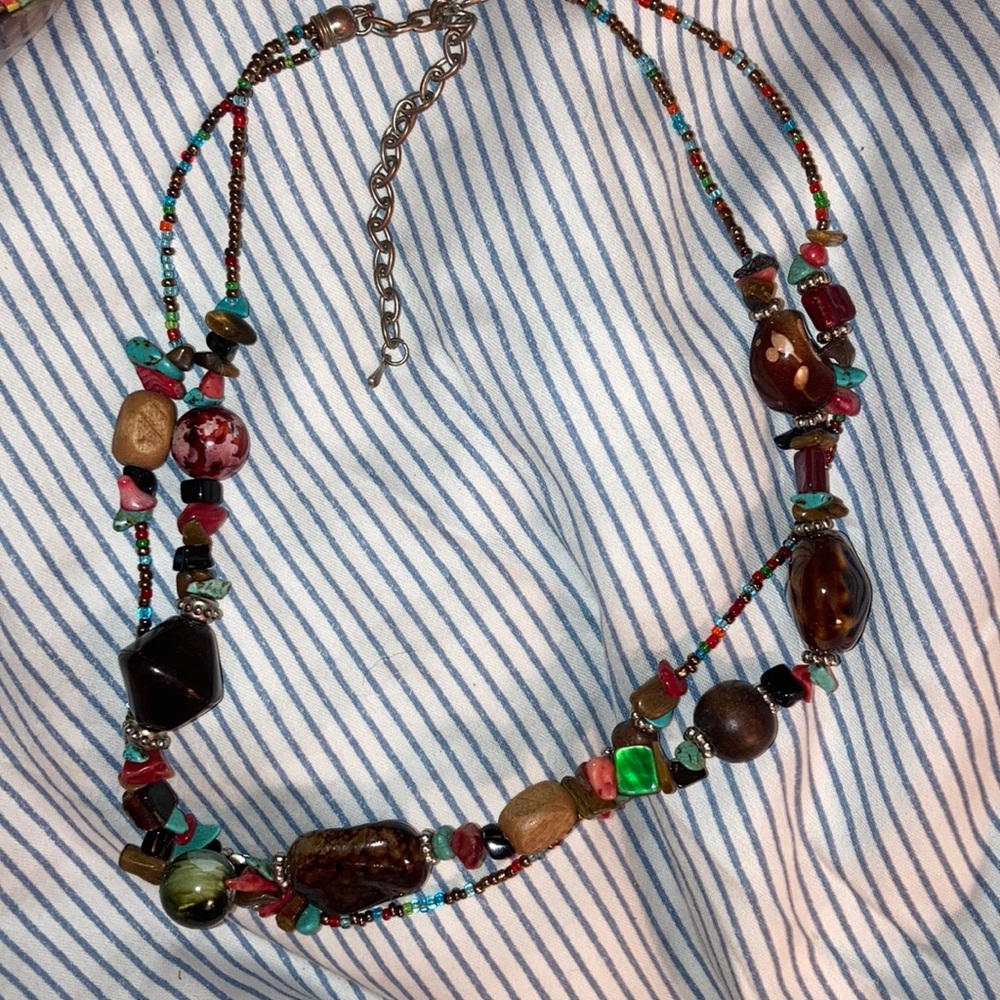 Matching earrings on my page to this necklace
